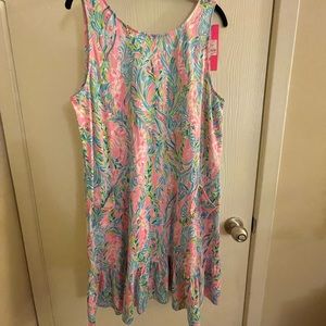 Lilly Pulitzer Kristen Flounce in “Multi Unicorn of the Sea” Size XL